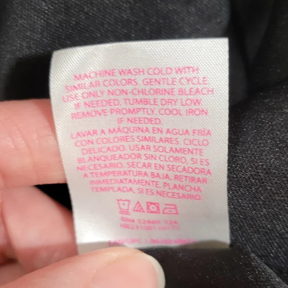 No Boundaries (Juniors L 11-13) Black Ditsy Floral Ruffle Midi Slip Sundress - Picture 9 of 9